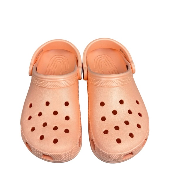 EUC CROCS Peach/Orange Clogs W7/M5 - Picture 3 of 11